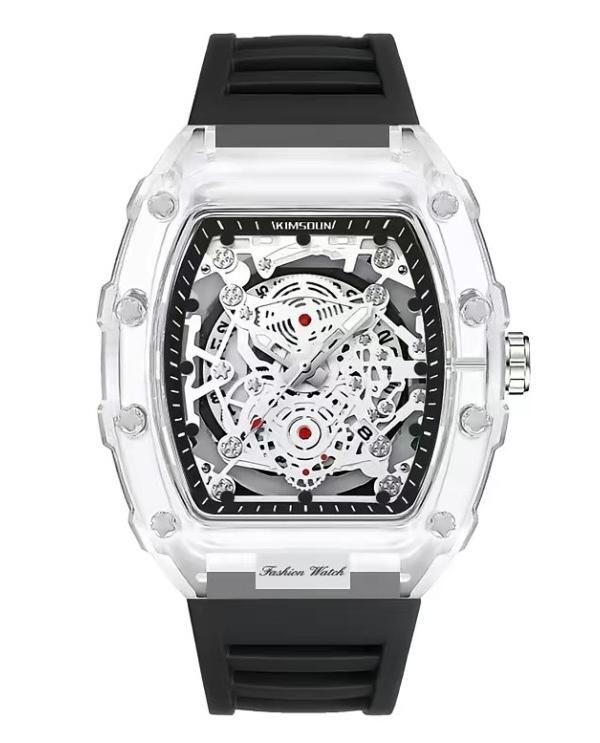 Transparent Case Skeleton Dial Watch